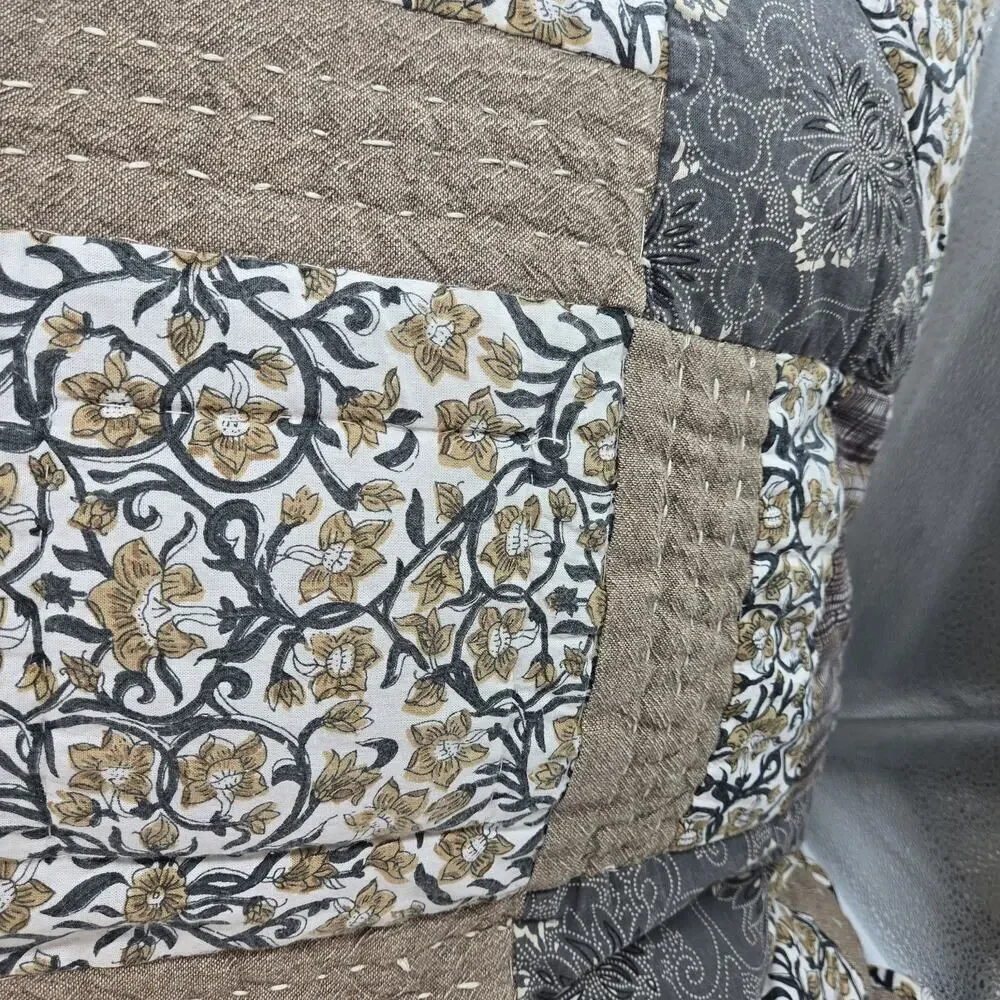 FARMHOUSE QUILTED THROW PILLOW 26X26